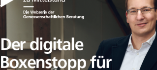 Das Gesicht der neuen Firmenkundenkampagne der Volksbank Sebastian bei der BVR Firmenkundenkampagne. Quelle: BV