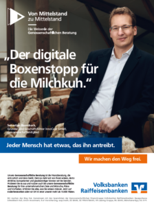 Sebastian Baumbach bei der BVR Firmenkundenkampagne. Quelle: BV