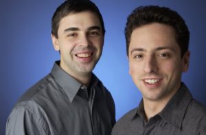 Larry Page & Sergey Brin Foto von Google Inc