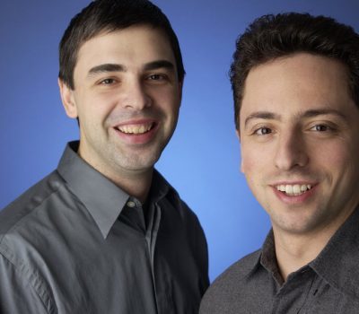 Larry Page & Sergey Brin Foto von Google Inc